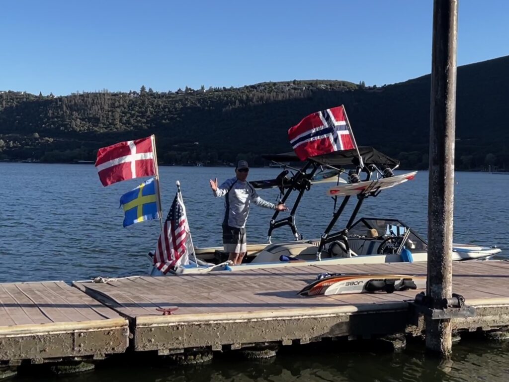 Tommy on his boat