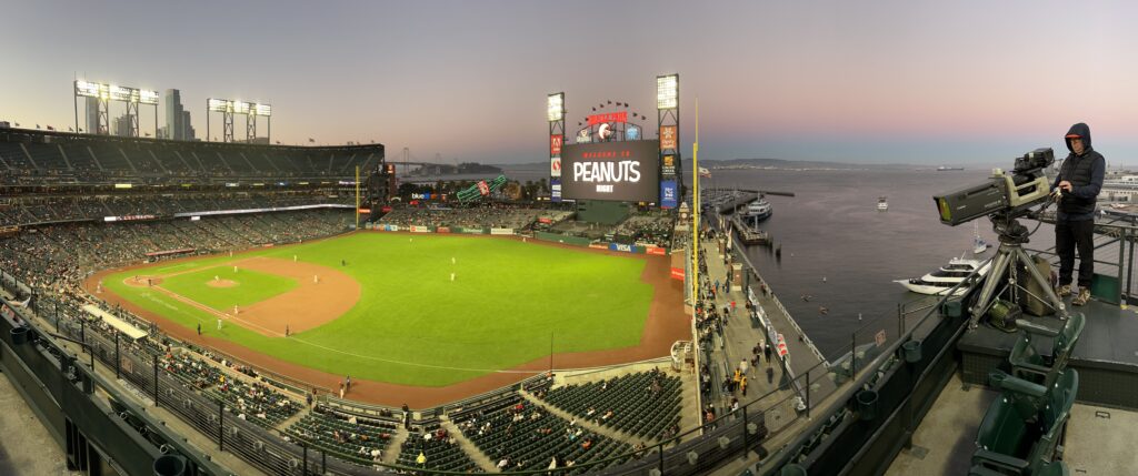 Oracle Park from above