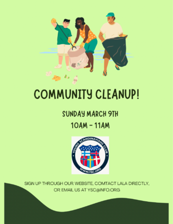 March 9th: YSC x Manny’s: Community Cleanup & Sunday Perks